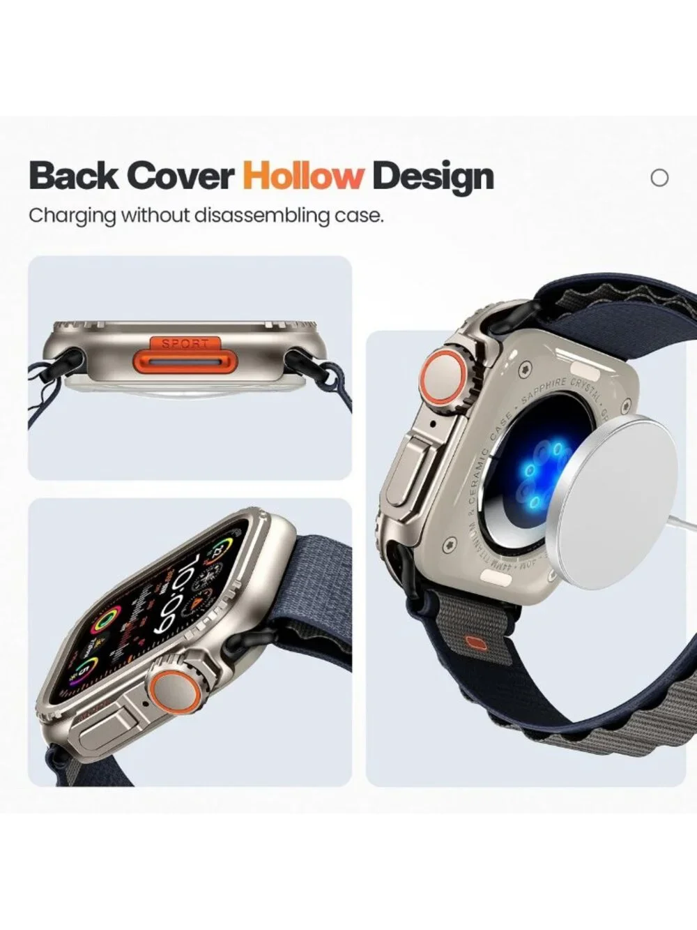 Shockproof Aluminum Alloy Case for Apple Watch SE/Series 6/5/4 - Ultra-Style